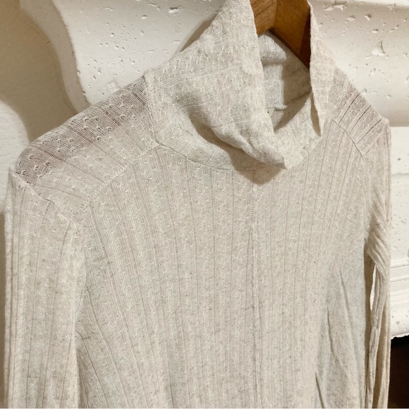 Lucky Brand Oatmeal Off White Turtleneck Size Small S - Picture 3 of 8
